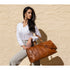 Floto Italian Leather Chianti Duffle Travel Bag Luggage Carryon in Tobacco Brown 2